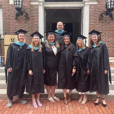 Congratulations to five of our staff members who received their Masters in Inclusive Education from Stonehill College this past weekend. We are very proud of each of them and are so lucky to them as part of our Riverview family! Way to go Austin, Chris, Nikki, Gretchen and Kristin!