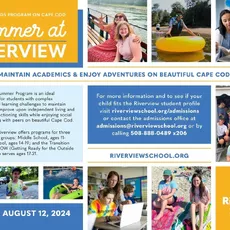 We are looking forward to sunnier summer days ahead! Nothing beats summertime on Cape Cod, and Riverview’s 5-week summer program is a fantastic opportunity for families to test out Riverview before making the leap into our academic school year. ☀️ Learn more about the Summer Program at Riverview by clicking the link in bio!