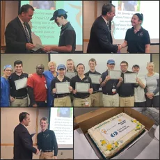 On Friday, May 23rd, Riverview GROW students who interned at Falmouth Hospital this year received their Project SEARCH certificates, and were proudly and joyfully celebrated by their department managers and mentors!
We are very proud of their achievements and can't wait to see what the future holds! #riverviewschool #projectsearch #capecodhealthcare @projectsearchhq @capecodhealthcare