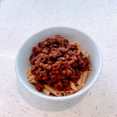 Quick Penne Bolognese